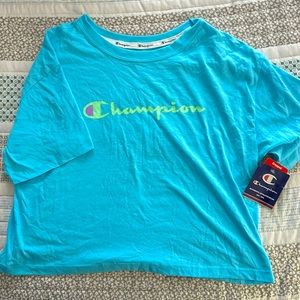 BRAND NEW WITH TAGS neon champion crop top size medium